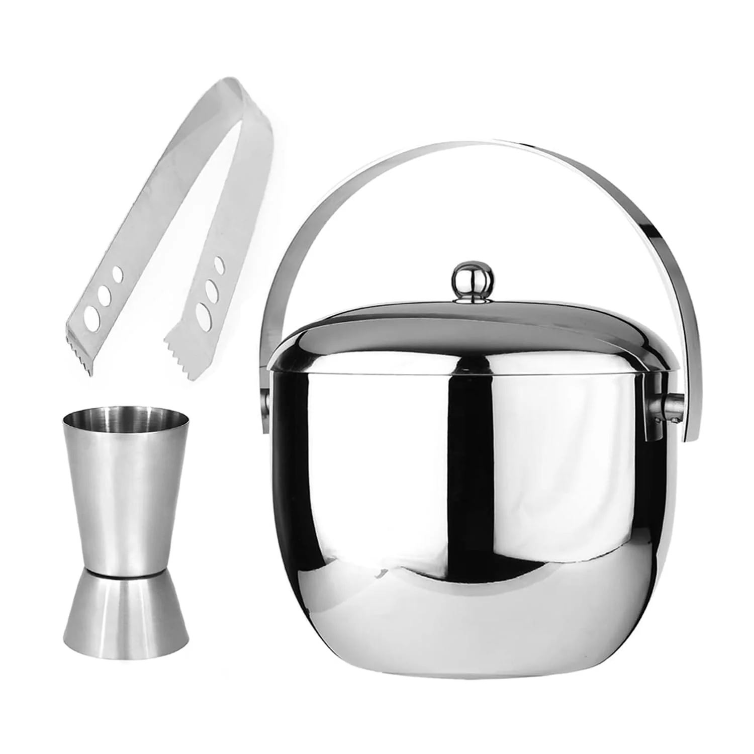 SKITCH Ice Bucket Double Wall Insulated, Apple Shaped Premium Ice Bucket. Non Magnetic, Anti Rust, Food Safe - Image 3