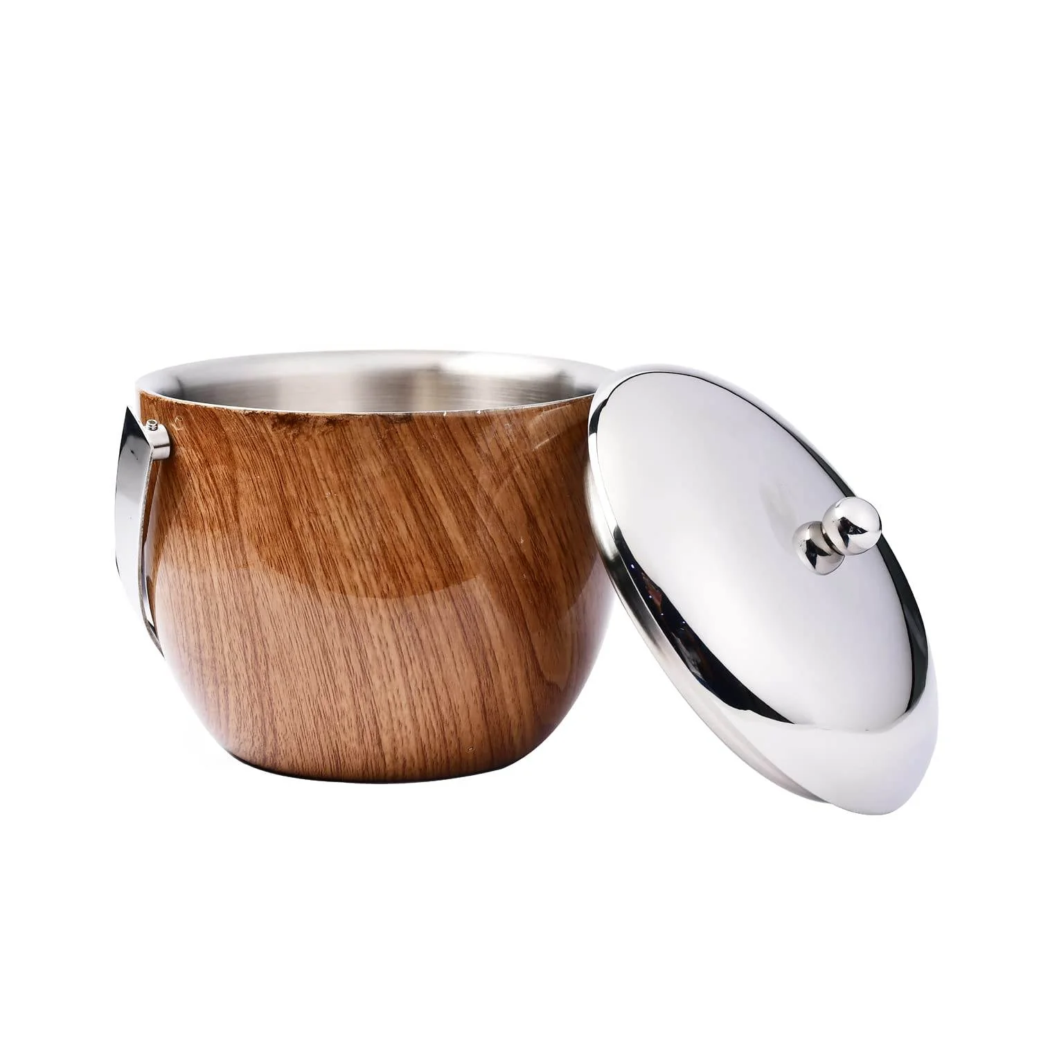 SKITCH Ice Bucket Double Wall Insulated, Apple Shaped Premium Ice Bucket. Non Magnetic, Anti Rust, Food Safe - Image 5