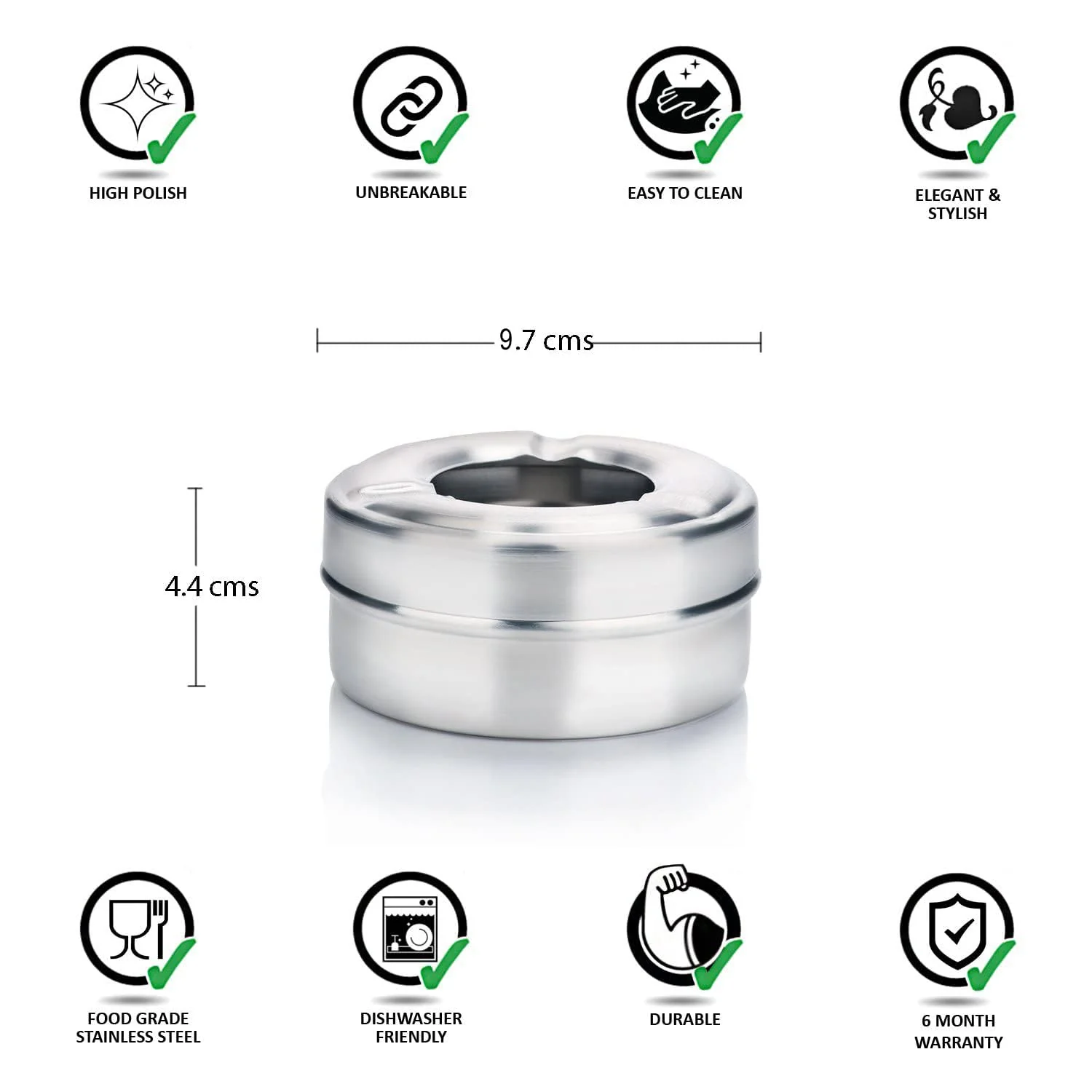 Skitch Stainless steel Cigarette Ashtray holder for Home, Office and Bar - Image 10